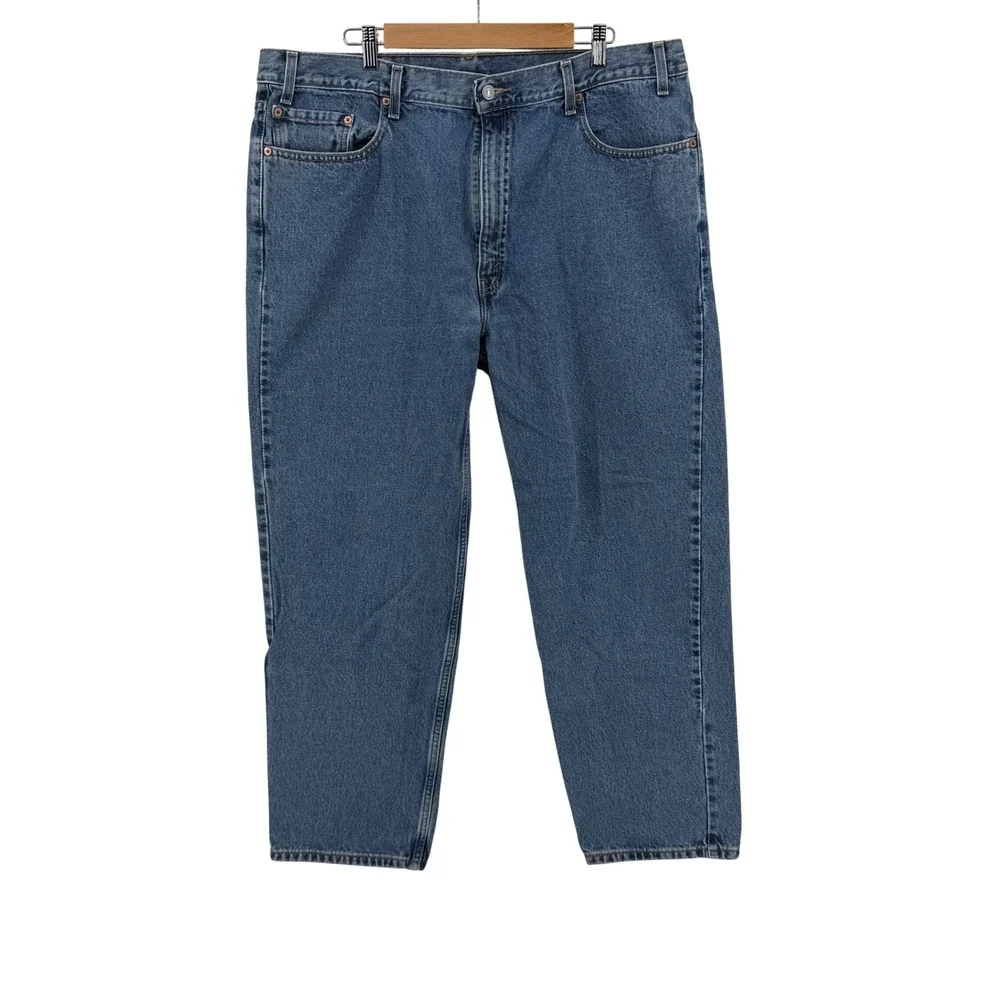 Vintage Y2K Levis 550 Relaxed Fit Jeans Mens 42x30 Blue Medium Wash 0550-4891